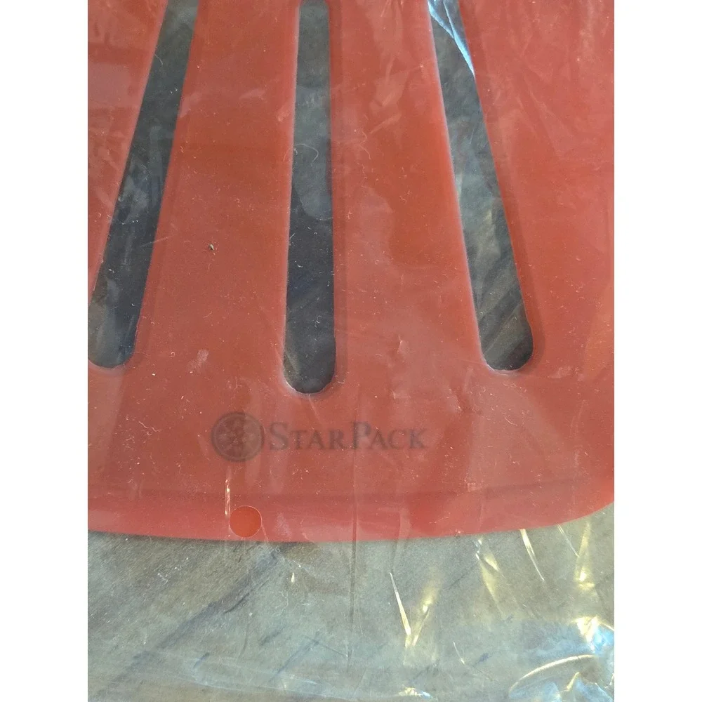 Set of 2 StarPack Silicone Spatula Turners Stainless Steel Heat Resistant 12in